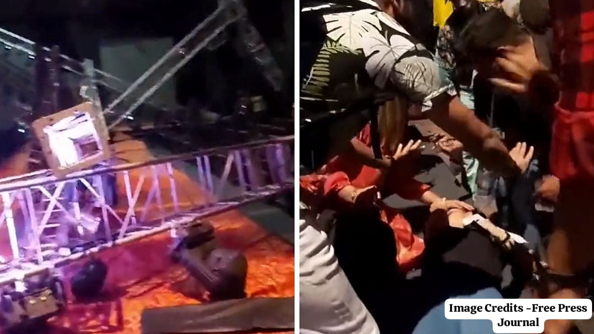 24 year old model dies after lighting truss collapses on her during ramp walk in Noida.