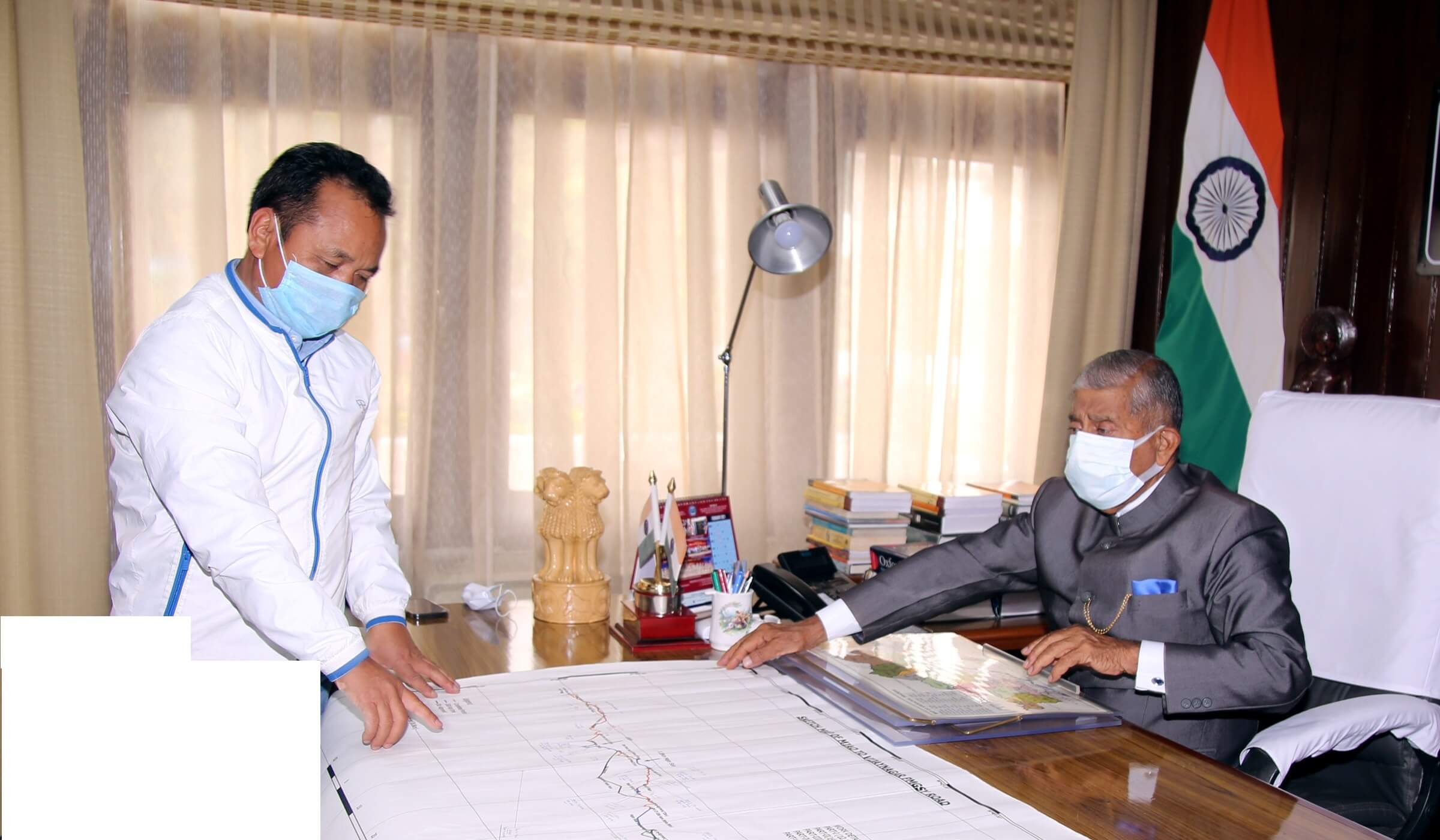  Governor reviews the progress Miao-Vijoynagar Road 